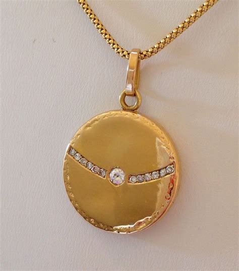 chanel gold locket|chanel 18k gold jewelry.